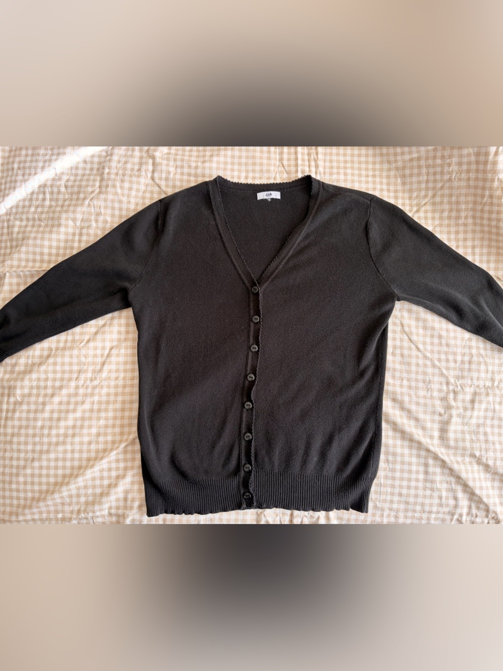 Black GAP quarter sleeve cardigan